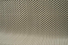 Cellular foam wave 1m x 1m x 50mm light grey