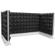 Ecosound Pyramid Gray U-TYPE Acoustic Desk Screens Set Grey