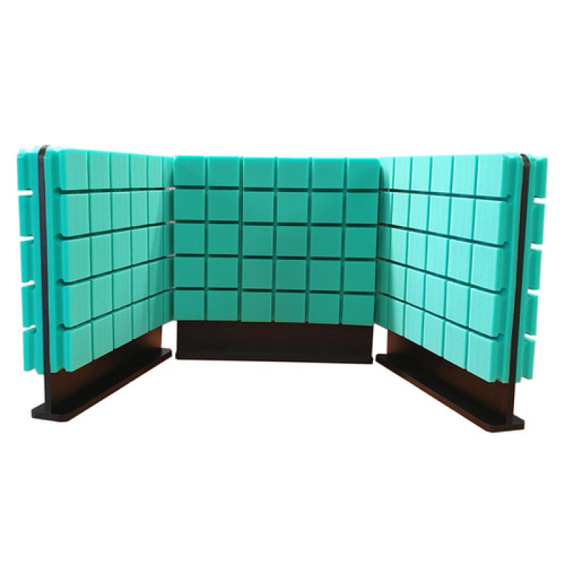 Ecosound Tetras Green 60x60 cm acoustic desk screens 3 pcs.