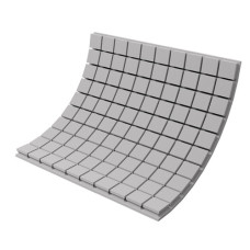 Acoustic foam panel Ecosound Tetras Gray 100x100cm, 50mm, grey