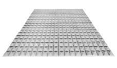 Acoustic foam Ecosound pyramid 15mm 1m x 1m Colour grey