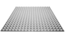 Acoustic foam Ecosound pyramid 25mm 1m x 1m Colour grey