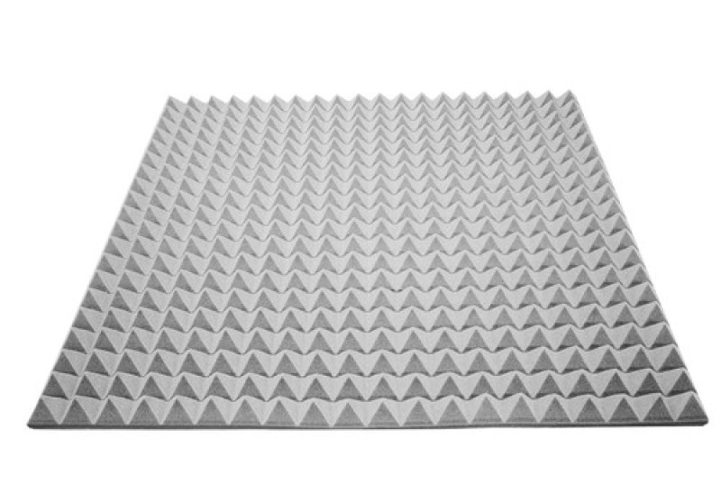 Acoustic foam Ecosound pyramid 30mm 1m x 1m Colour grey