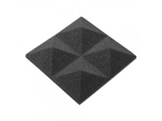 Acoustic foam Ecosound pyramid 30mm Micro, 10x10cm Colour black graphite