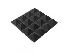 Acoustic foam Ecosound pyramid 30mm Micro, 20x20cm Colour black graphite
