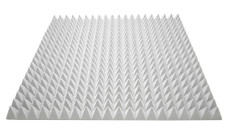 Acoustic foam Ecosound pyramid 70mm 1m x 1m Colour grey