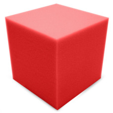 Бас ловушка Ecosound КУБ угловий 15х15х15 см Колір червоний