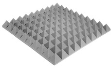 Acoustic foam Ecosound pyramid XL 100mm 1m x 1m Colour grey