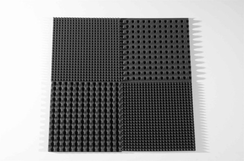 Акустическая панель PYRAMID S 30мм, 50х50см цвет черный графит