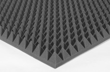 Acoustic foam Ecosound pyramid 70mm 2m x 1m Colour black graphite