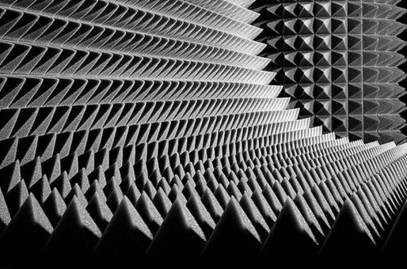 Acoustic foam Ecosound pyramid 70mm 2m x 1m Colour black graphite