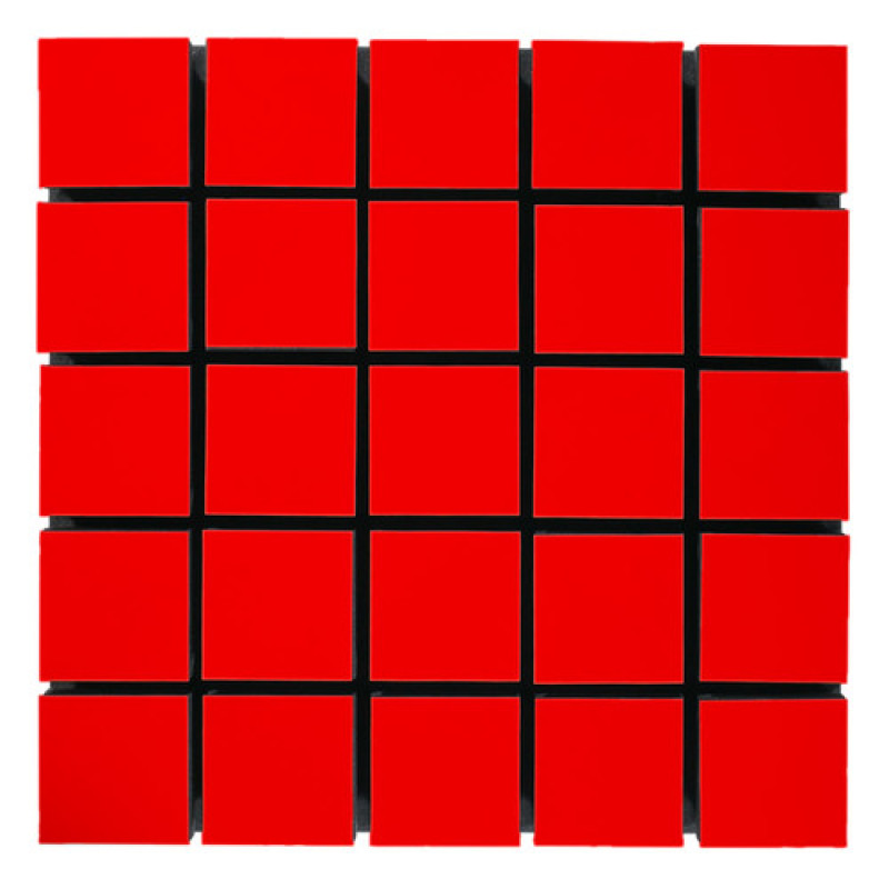 Акустическая панель Ecosound Tetras Wood Red 50x50см 53мм цвет красный