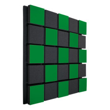 Акустическая панель Ecosound Tetras Acoustic Wood Green 50x50см 53мм зелёный