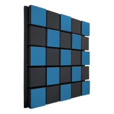 Акустическая панель Ecosound Tetras Acoustic Wood Blue 50x50см 53мм цвет синий