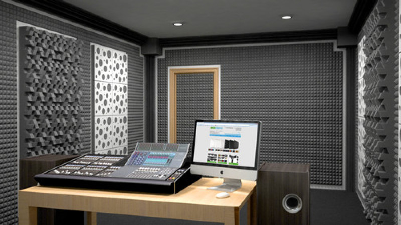 Pianka akustyczna falista Ecosound grubość 30mm, 1mx1m Kolor czarny grafit