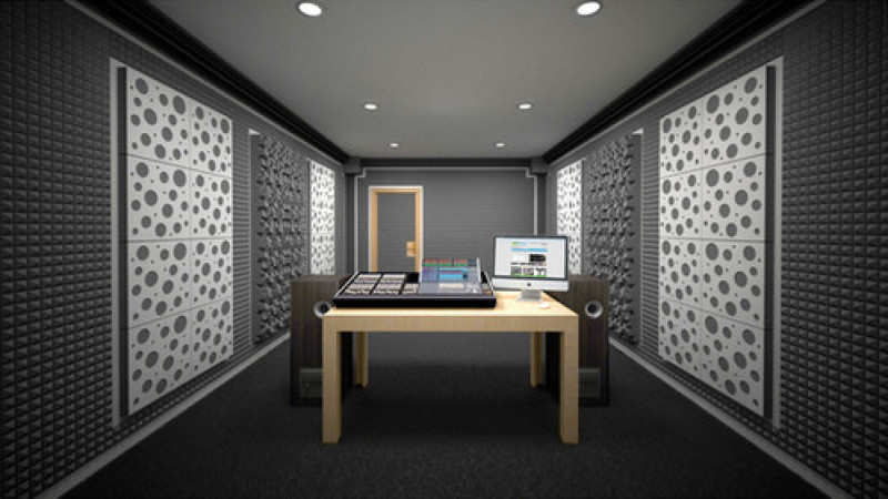 Pianka akustyczna falista Ecosound grubość 30mm, 1mx1m Kolor czarny grafit