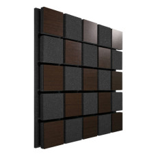 Акустическая панель Ecosound Tetras Acoustic Wood Brown 50x50см 53мм коричневый