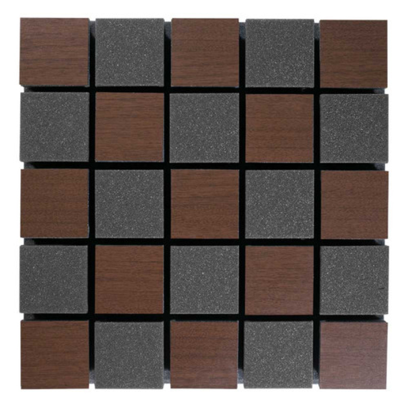 Акустическая панель Ecosound Tetras Acoustic Wood Brown 50x50см 53мм коричневый