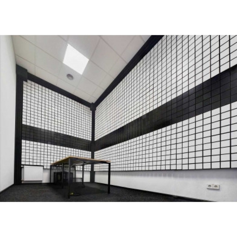 Acoustic foam panel Ecosound Tetras Black 100x200cm, 50mm, black