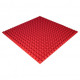 Панель из акустического поролона Ecosound Pyramid Color 25 мм 100x100 см красная
