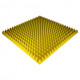 Панель из акустического поролона Ecosound Pyramid Color 70 мм 100x100 см желтая