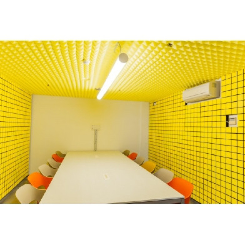 Acoustic foam panel Ecosound Tetras Black 100x200cm, 20mm, black