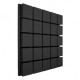Acoustic foam panel Ecosound Tetras Black 50x50cm, 20mm, black