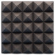 Ecosound Pyramid Velvet Black 250x250x25mm acoustic foam panel