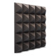 Ecosound Pyramid Velvet Black 250x250x25mm acoustic foam panel