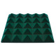 Ecosound Pyramid Velvet Dark green acoustic foam panel 250x250x25mm