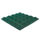 Ecosound Pyramid Velvet Dark green acoustic foam panel 250x250x25mm