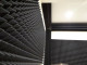 Ecosound Pyramid Velvet Dark green acoustic foam panel 250x250x25mm