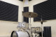 Ecosound Pyramid Velvet Dark green acoustic foam panel 250x250x25mm