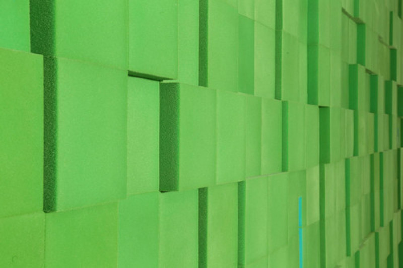 Ecosound Pattern Velvet acoustic foam panel 60mm, 60x60cm green