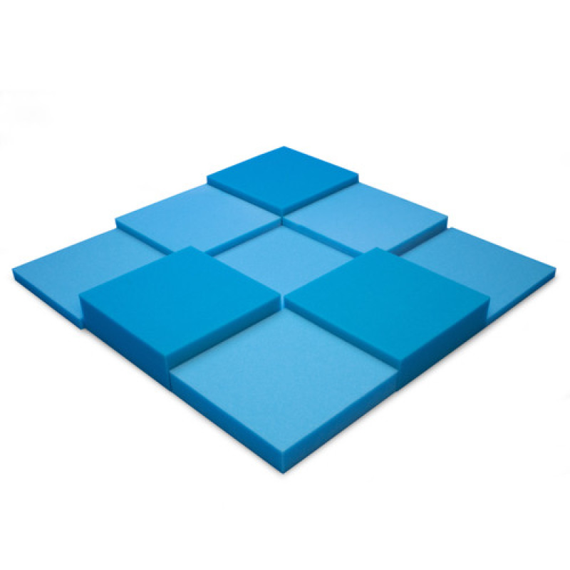 Ecosound Pattern Blue 60mm acoustic foam panel, 60x60cm blue