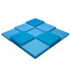 Ecosound Pattern Blue 60mm acoustic foam panel, 60x60cm blue