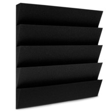 Acoustic foam panel Ecosound Pila 50 mm 50x50cm Colour black graphite