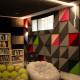 Acoustic panel triangle Ecosound Pistacho 500x500x30mm colour green