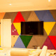 Acoustic panel triangle Ecosound Pistacho 500x500x30mm colour green