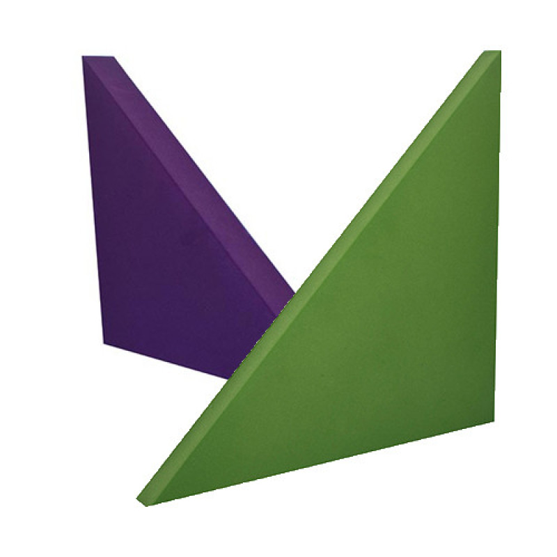 Acoustic panel triangle Ecosound Pistacho 500x500x30mm colour green