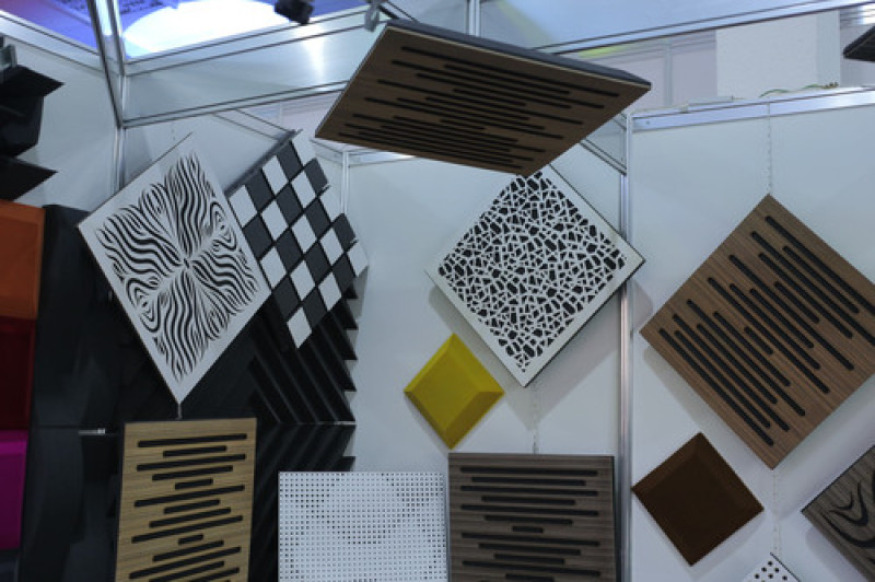 Acoustic panel Ecosound EcoWave Ebony&Ivory 50x50cm 33mm black-and-white