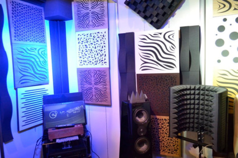 Acoustic panel Ecosound EcoWave Ebony&Ivory 50x50cm 33mm black-and-white