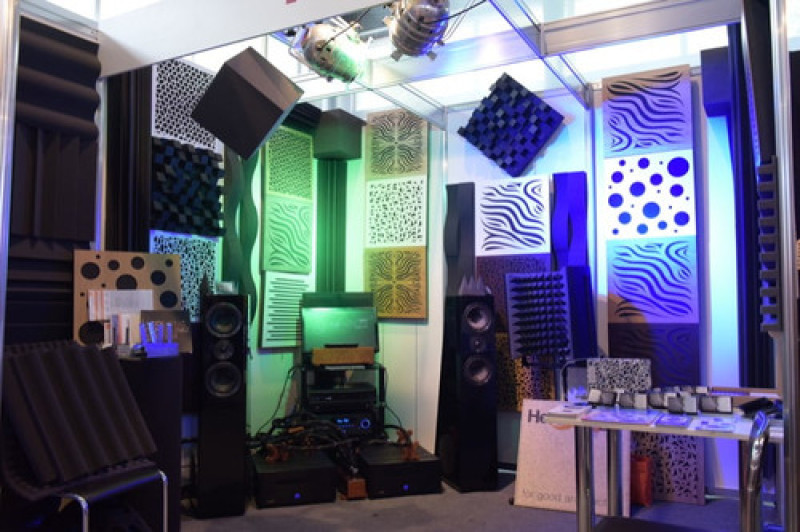 Acoustic panel Ecosound EcoWave Ebony&Ivory 50x50cm 33mm black-and-white