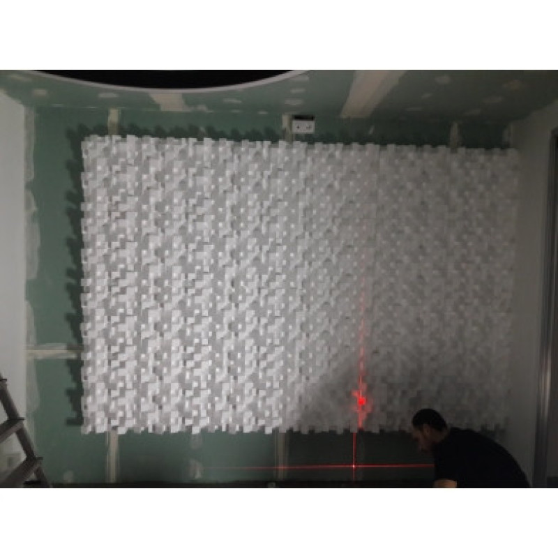 Acoustic diffuser diffuser Ecosound Ecodiff Foam Cream 500x500x150mm