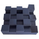 Acoustic diffuser diffuser Ecosound Ecodiff Foam Black 500x500x150mm