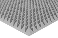 Acoustic foam 70 mm Light grey color! FADES and YELLOWS! 1m x 1m