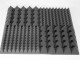 Acoustic foam Ecosound pyramid 10mm 1m x 1m Colour black graphite