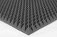 Acoustic foam Ecosound pyramid 70mm 1m x 1m Colour black graphite