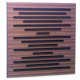 Акустическая панель Ecosound EcoWave Venge Contrast 50x50см 73мм цвет коричневый