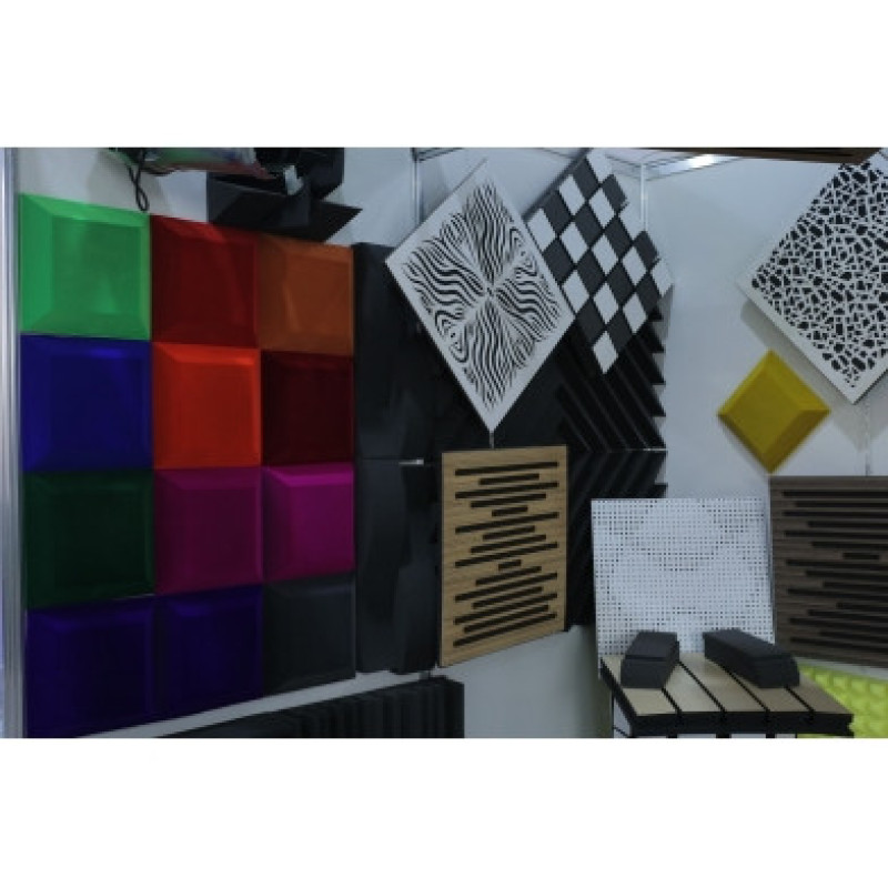 Акустическая панель Ecosound Rhombus White 50х50см 73мм цвет белый